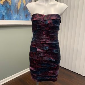 Bebe Snake Print Cocktail Dress